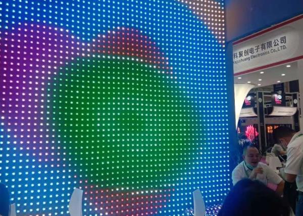 Cheap Led Screen Led Mesh Display Full Color Flexible P50 Waterproof Led Mesh Screen for sale