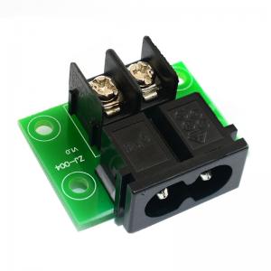 China 2-pin Barrier Terminal Blocks to Male IEC 320 C8 AC Power Plug  Adapter Converter on sale