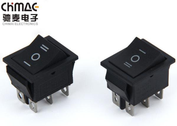 Cheap 3 Position Push Button Rocker Switch 2 Way On Off On 50000 Cycles Electrical Life for sale