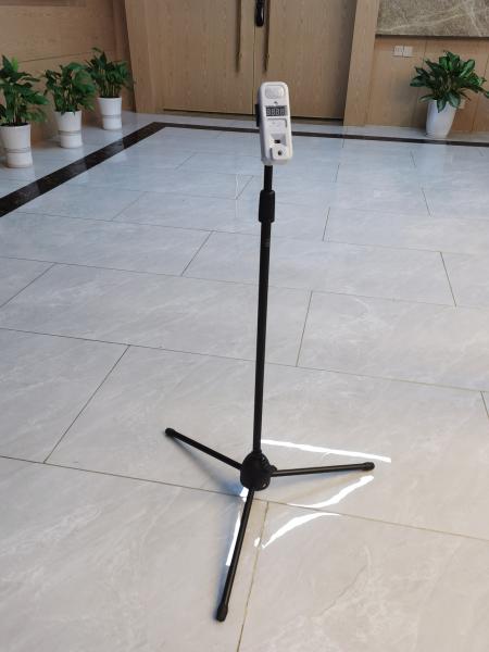 Cheap Adjustable Height Triangle Pole Walk Through Temperature Scanner for sale