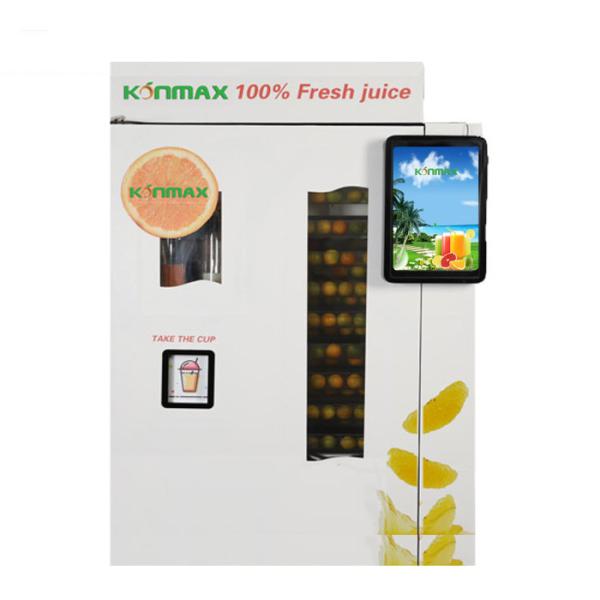 Cheap Auto Fresh Orange Cold Pressed Juice Vending Machine With Display Screen for sale