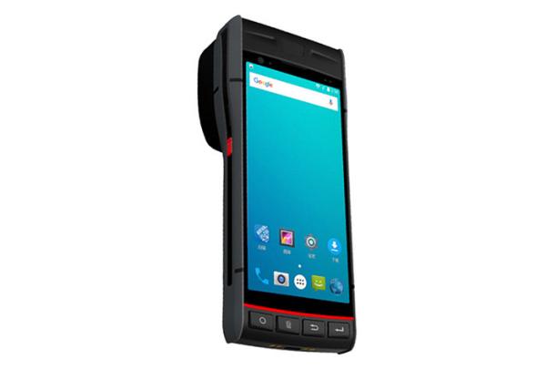 Cheap Android POS Data Collector Terminal QR Code PDA with Built in Thermal Label Printer for sale