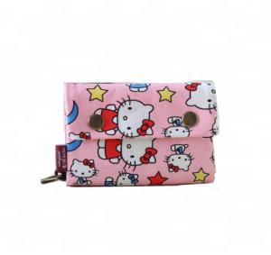 Best ROHS Fadeless Zippered Coin Purse Hello Kitty Mini Canvas 26.5x10x13CM wholesale
