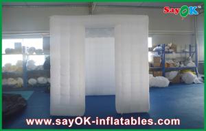 Best Funny Photo Booth Props White 3D Sticker Foldable Inflatable Photo Booth Kiosk Enclosure With Window wholesale