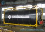 ISO Frame Liquid Bitumen Storage Tanks Asphalt Tanker Trailer 20 Foot Shipping