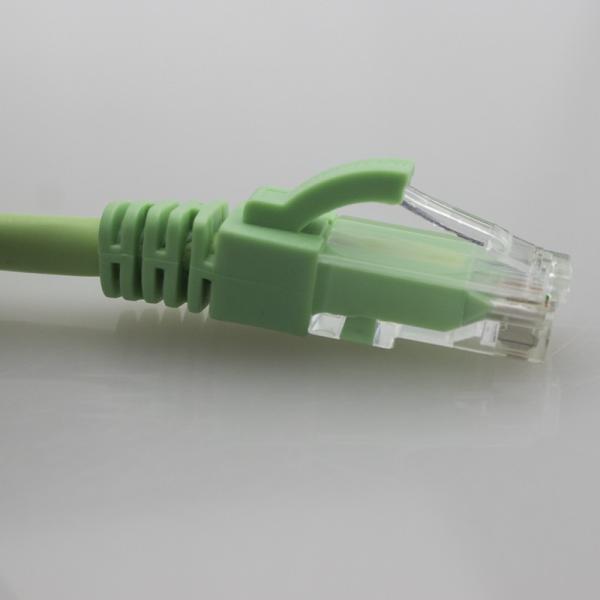 Cheap 1FT CAT6A UTP Ethernet Network Booted Patch Cable Stranded Bare Copper for sale