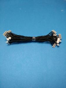 Best 0.8mm IDC connector Wire Harness Cable Assembly 4 pin contact , UL10064 AWG 32 , black wire color wholesale