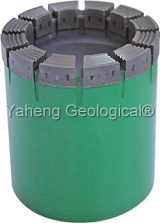 Cheap 1 - 12 Hardness HQ Diamond Drill Bit / Nq Core Diameter With Reaming Shell  for sale