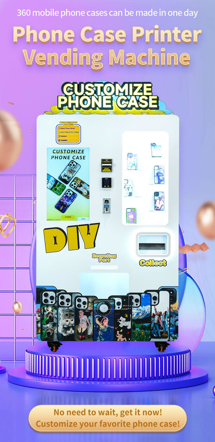 Revolutionize Your Business With Phone Case Printing Vending Machine 360 PCS / Day