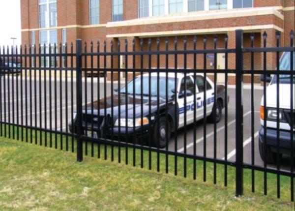 Cheap Anti Climb Picket 6ft High Wrought Iron Fence With 14ga Pipe for sale