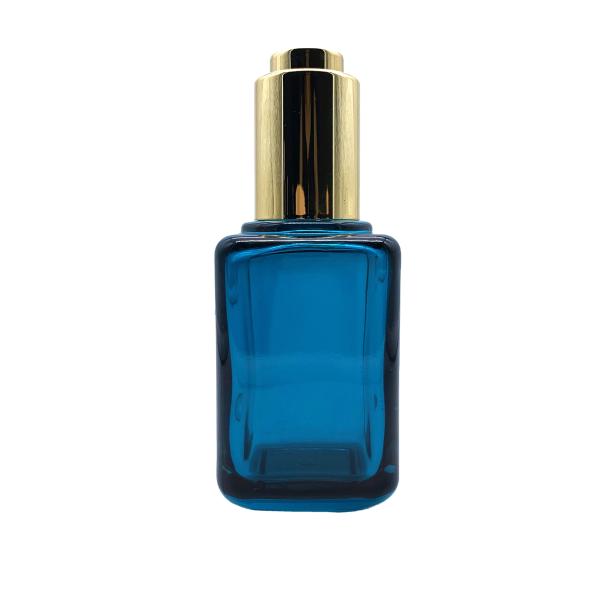 Cheap Colognes Serum 30ml Glass Dropper Bottle With Pipette Screen Printing for sale