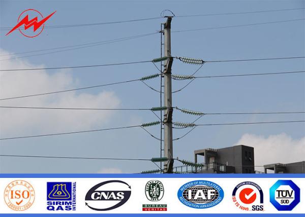 Cheap 60kv Electrical  Steel Utility Pole For Power Distribution Line Project Pole for sale
