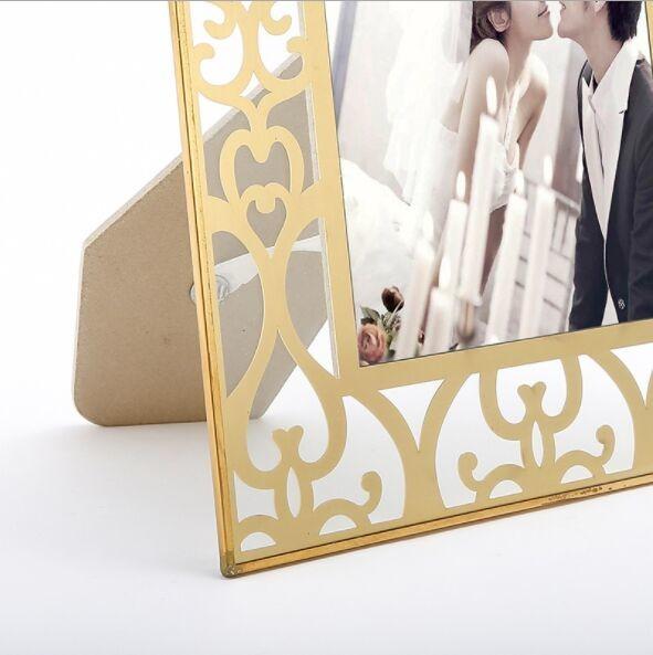 Cheap Vertically Stand Metal And Glass Photo Frame , A4 Glass Picture Frames for sale