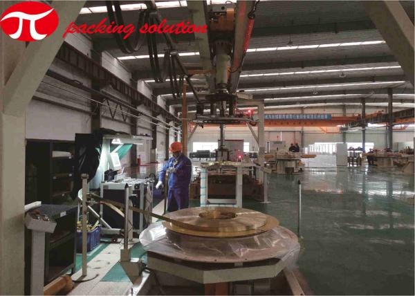Cheap Copper Coil Packing Line Automatic ID 300mm With Turning Handling Welding for sale