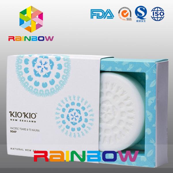Cheap Paper Box Packaging For Soap Packaging / Customized  Soap Box With Clear Window for sale