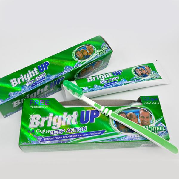 Cheap Bright Up Refreshing Mint Flavor Oral Care Toothpaste Generic With Free Toothbrush for sale