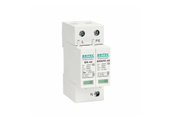 Cheap Plastic Single Phase Surge Protection Device IP 20 Type 2 Surge Protector for sale