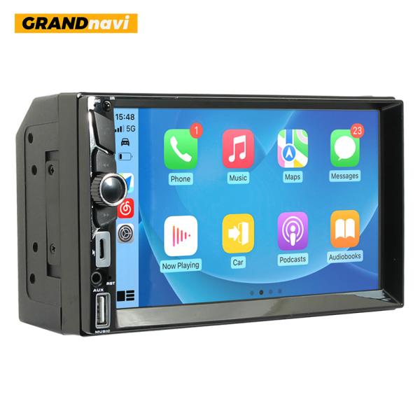 Cheap 7 Inch Multimedia Car Stereo Car DVD Player MP5 CarPlay Video 2 Din with Mirror Link GPS Navigation for sale