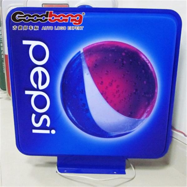 Cheap wall mounted round rotating led sign light box for sale