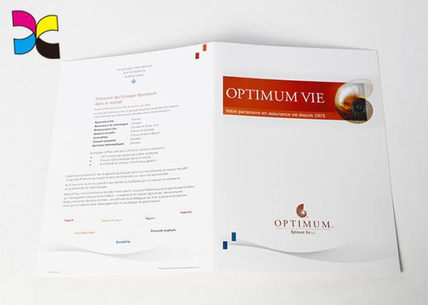 Cheap Both Full Color For Outside And Inside Printed Paper File Folders With Pocket Customized Shape for sale