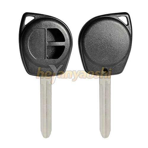 Cheap Suzuki 2 Button Remote Key Shell Smooth Surface Black Remote Key Case for sale