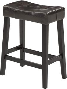 Optional Colour Padded Kitchen Stools , Padded Saddle Counter Stools Modern