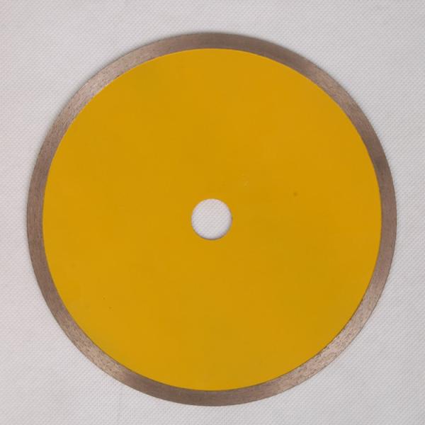 Cheap YellowContinuous Rim Saw Blade , Circular Saw Blade For Cutting Ceramic Tile Porelain Wet 10  12 Inches for sale