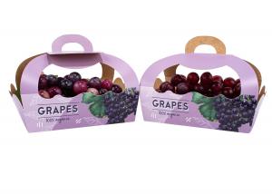 China UPACK 60gsm Cardboard Fruit And Vegetable Packaging Boxes For Apples Grapes on sale