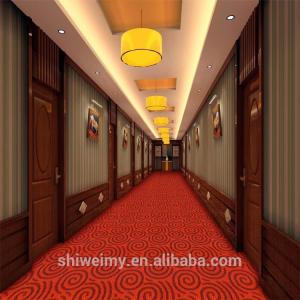 Best Red high cut low loop circle pattern PP carpet for corridor wholesale