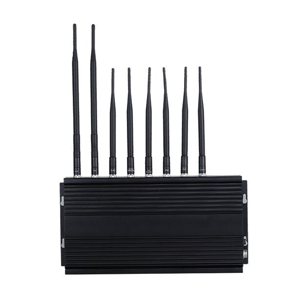 Cheap Mobile Cell Phone Signal Jammer Stationary 8 Antennas 3G WIFI for sale