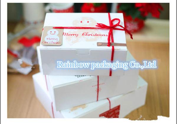 Cheap Take Away Handle Paper Box Packaging With Transparent Window For Cookie for sale