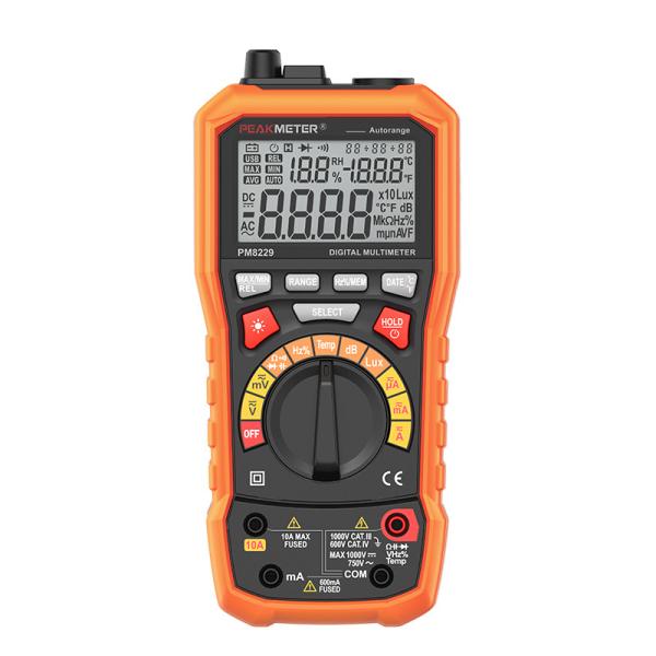 Cheap 6000 Counts Handheld Digital Multimeter Lux Sound Level Frequency Temp Humidity Tester for sale