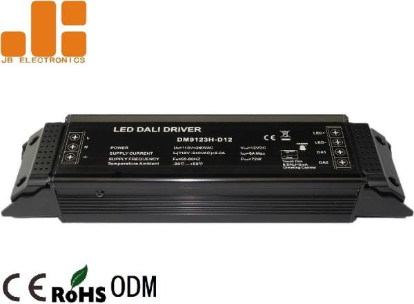 Cheap AC100V - 240V 12v DALI Driver , PWM Signal Dimmable Driver For LED Lights for sale