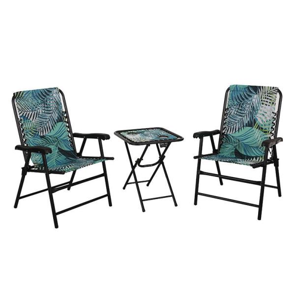 Cheap 10.8KG Polyester Folding Camping Table And 2 Chairs For Picnic ODM for sale