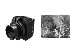 Uncooled Infrared Thermal Security Camera Module With Multiple Lenses