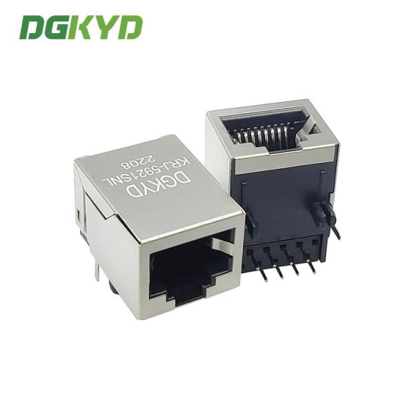 Cheap KRJ-5921SNL 10P8C Shielded RJ45 Modular Connector No Filter Jock for sale