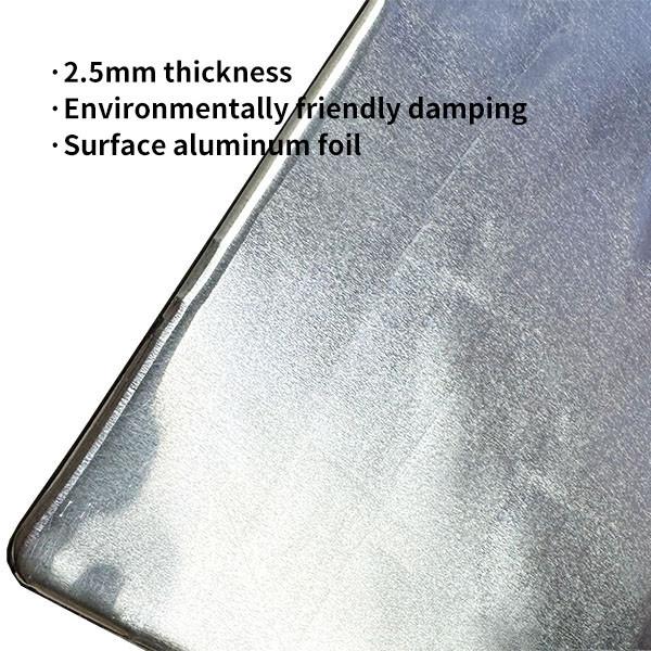 Cheap 2.5mm vibration and noise reduction pad / with glossy aluminum surface / Anti Vibration Mat for sale