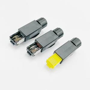 China Metal Connector Servo Motor Gold/Silver 4pin 8pin  profinet RJ45 CAT5 E on sale