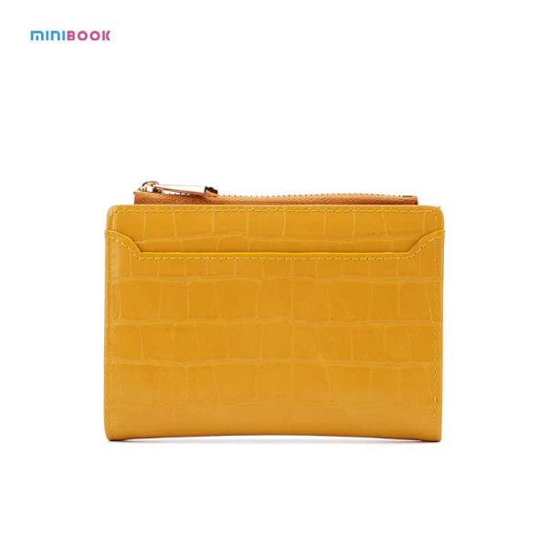 Cheap Women's Short Wallet with Ins Style Croc Skin and Polyester Lining in Crocodile Grain for sale