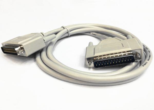 Cheap Double Shielded Cable / DB25 Parallel Cable With High Speed 25 Pin D Sub Connectors for sale