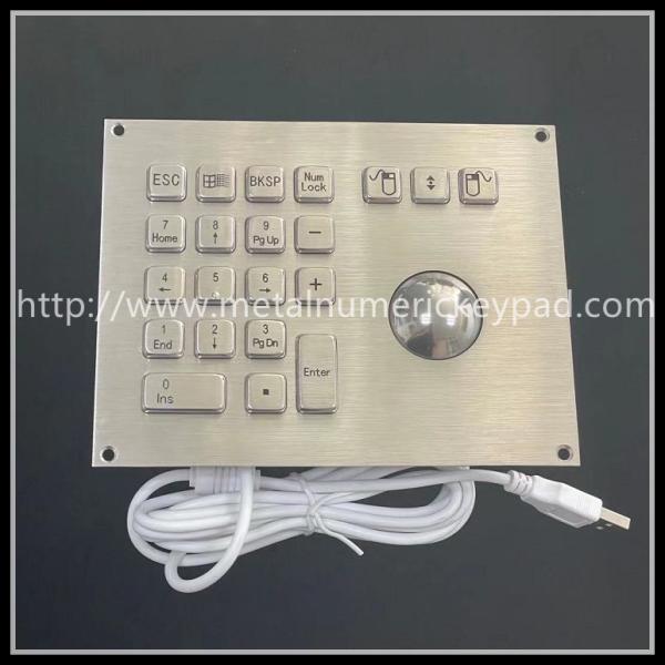 Cheap Computer Digital Industrial Keyboard With Trackball USB Interface for sale