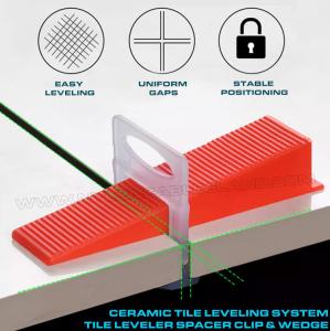 China Plastic Tile Leveling System White Tile Leveling Spacer Clip 1.5mm (1/16) with Plier & Wedge, 500 pcs/bag, fit for 3-12mm Thick Tiles on sale