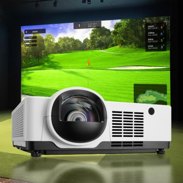 Cheap LCD Display Type 6000 Lumen Laser Projector For High End Golf Simulator Projection for sale