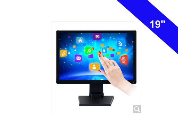 Cheap 6 Points Infrared Interactive LCD Touch Screen Monitor with VGA/HDMI input ports for sale