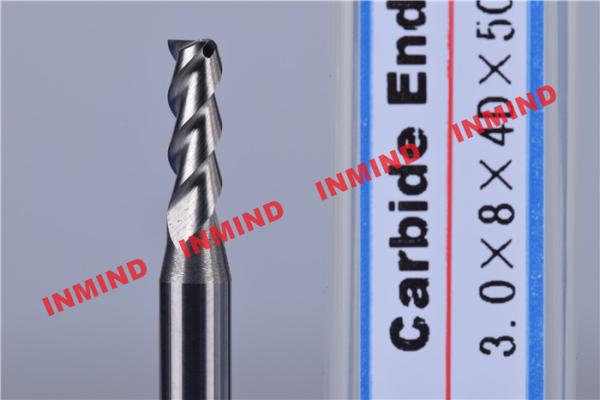 Cheap 0.7 um Grain Size Cnc End Mill Bits / Milling Machine Bits 3 mm Diameter for sale