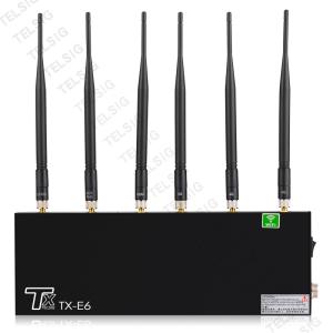 China 6 Channel Cell Phone Signal Jammer Desktop RF Signal Isolator Built in Cooling Fans on sale