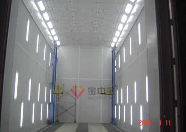 Cheap Large Paint Booth With Lifting Working Platform Customied Heavy Machinery Paint Booth for sale
