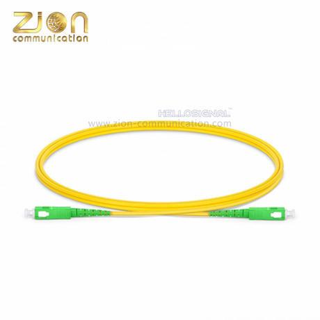 Cheap PVC Jacket Sc Apc To Sc Apc Patch Cords G.652.D Single Mode for sale