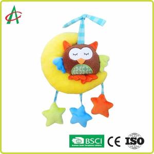 China EN71 No Irritation Hanging Moon And Star Baby Plush Toys on sale