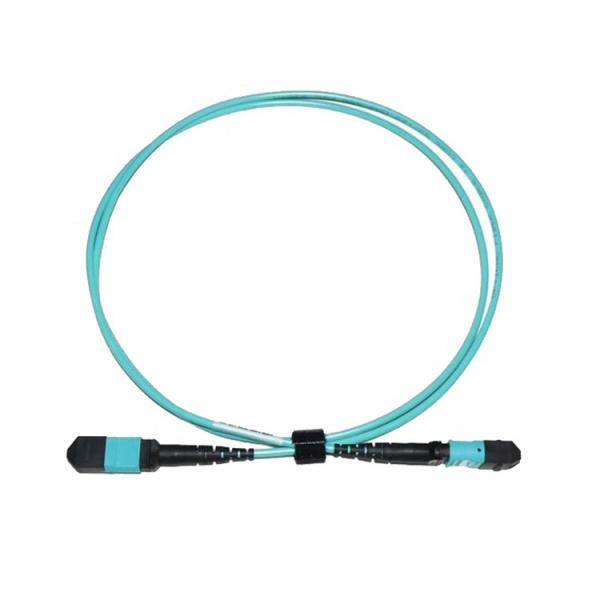 Cheap 12F OM3 Data Center 12 Core MTP MPO Patch Cord for sale